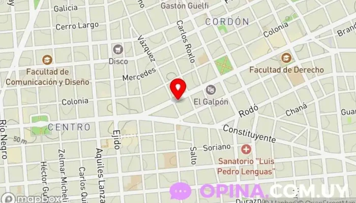 mapa de Clinica Capilar Palmarino Clínica especializada en Montevideo