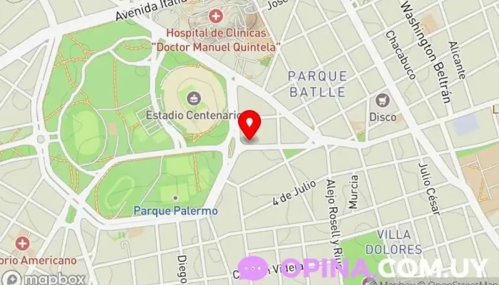 mapa de clinica cem Centro comercial en Montevideo