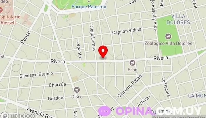 mapa de Clínica Cer Clínica ambulatoria en Montevideo