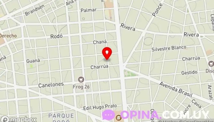 mapa de Clínica CIADA Clínica psiquiátrica, Clínica de psicopedagogía, Clínica especializada en Montevideo