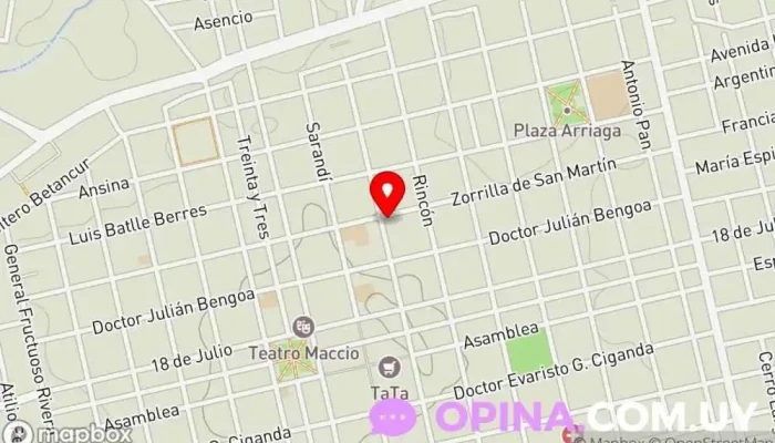 mapa de CLINICA CIDH Centro de rehabilitación en San José de Mayo