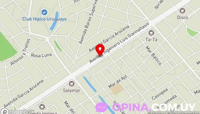 mapa de Clinica de Imagenologia de la Costa Médico en Ciudad de la Costa