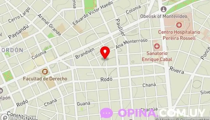 mapa de Clinica de la Voz Blasiak Clínica de otorrinolaringología en Montevideo