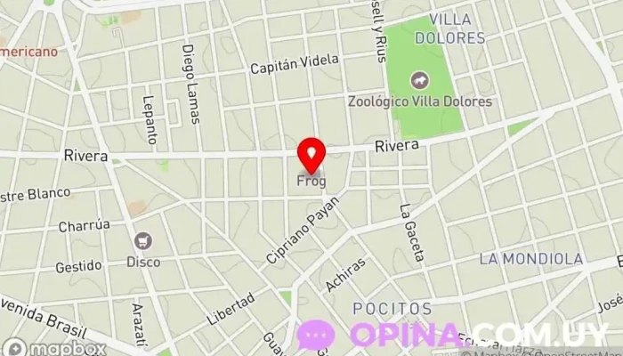 mapa de Clínica de los Pocitos Médico en Montevideo