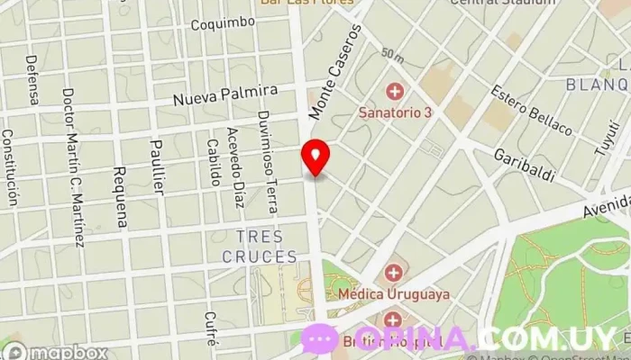 mapa de Clínica del Congreso Grupo médico en Montevideo