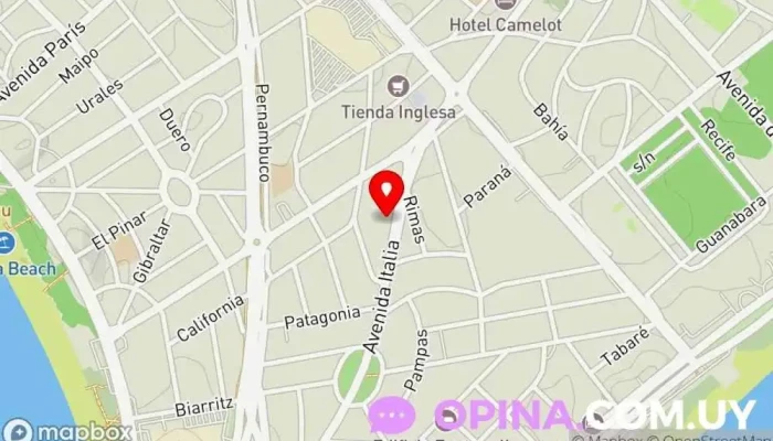 mapa de Clinica del mar Centro de salud y bienestar en Punta del Este