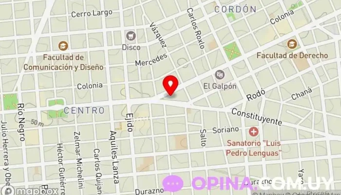 mapa de Clínica Dental - E.U.R.O. Clínica dental, Dentista, Hospital, Ortodoncista en Montevideo