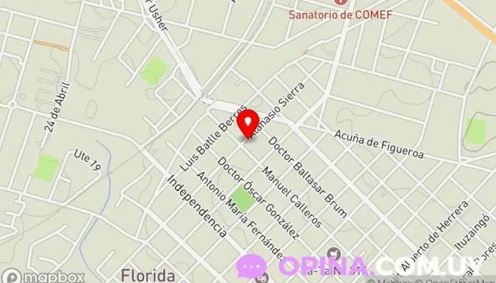 mapa de CLINICA DENTAL Bruno - Echeguía Médico en Florida