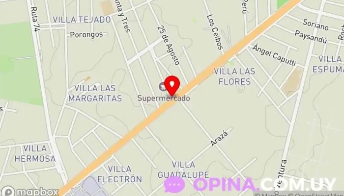 mapa de Clínica Dental Dra. Andrea Ferraz Clínica dental, Dentista en Barros Blancos