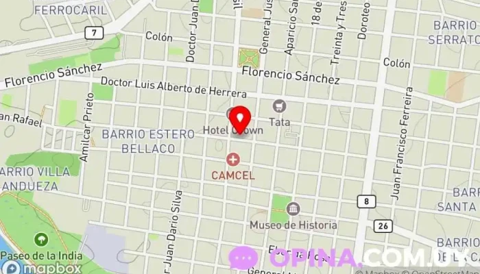 mapa de Clínica Dental Dentista en Melo