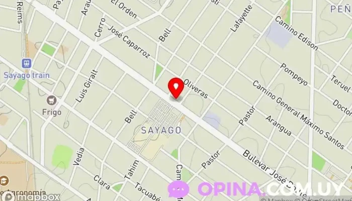 mapa de Clínica dental Sayago Norte Dentista en Montevideo