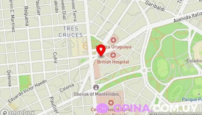 mapa de Clínica Dr. Henry Cohen Gastroenterólogo, Médico, Clínica ambulatoria en Montevideo