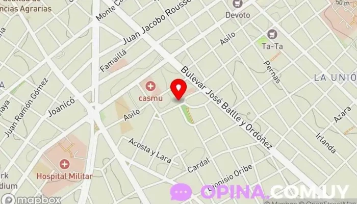 mapa de Clínica Dr. William Fernández Clínica especializada en Montevideo