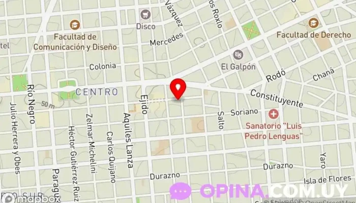 mapa de Clínica Dra. Magali Chaparro Clínica ambulatoria en Montevideo