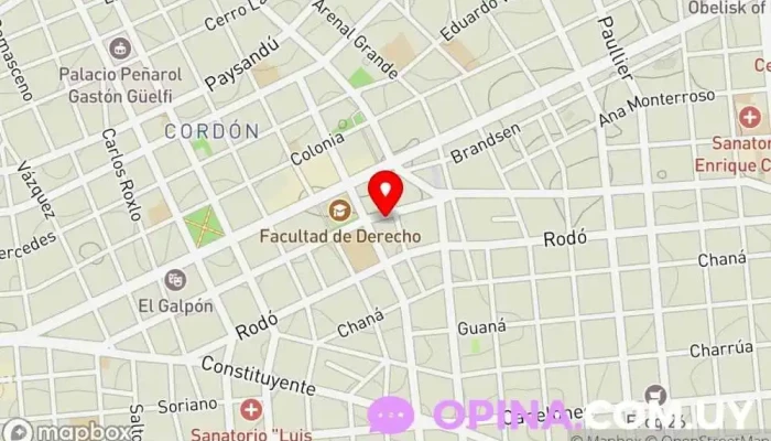 mapa de Clinica Dra Magali Chaparro Clínica ambulatoria en Montevideo