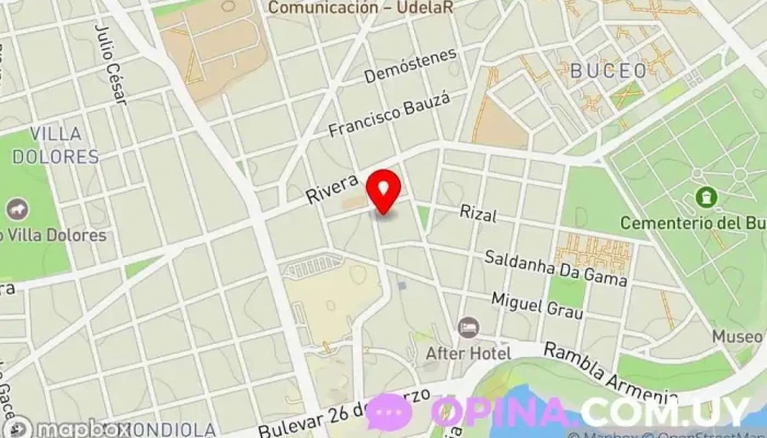 mapa de Clínica Durán Dentista en Montevideo