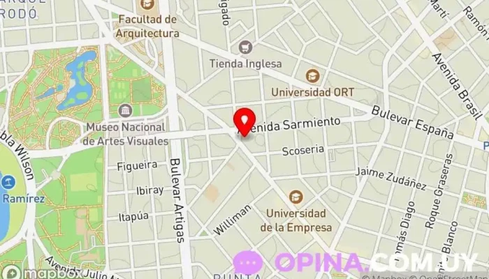 mapa de Clínica Elbaum Médico en Montevideo