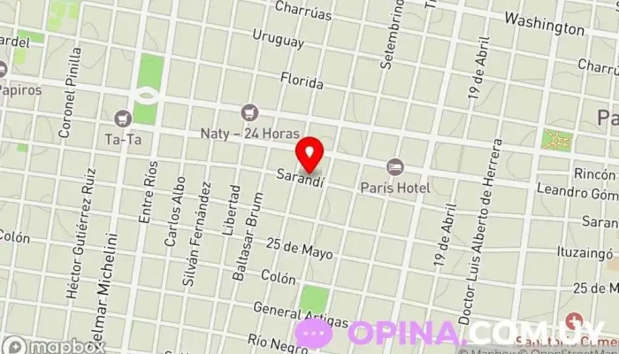 mapa de Clínica Estética Celia Knecht Tienda de belleza y salud en Paysandú