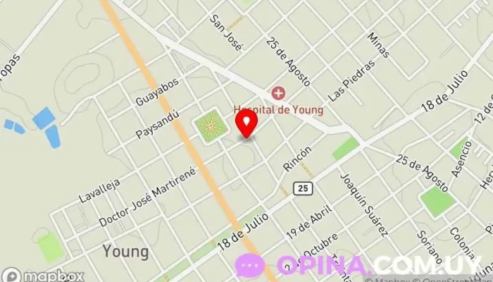 mapa de Clínica Estética Dahiana Malzoni Esteticista en Young