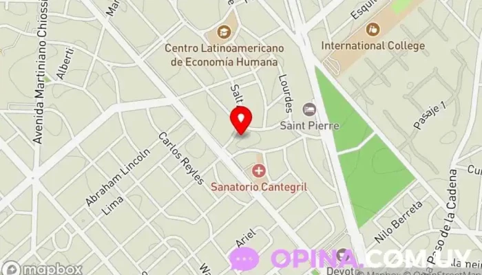 mapa de Clínica Hannay Vázquez Médico en Punta del Este