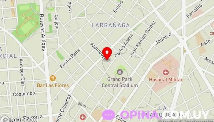 mapa de Clinica Insight Centro de salud y bienestar en Montevideo