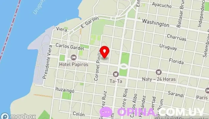 mapa de Clínica Jamelia | Salud y Bienestar Integral | Depilación Laser Centro médico, Esteticista facial, Centro de depilación láser, Clínica dermatológica en Paysandú