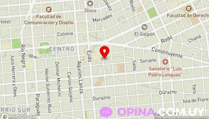 mapa de Clinica Laborde - Odontologos Dentista, Clínica dental, Endodoncista en Montevideo