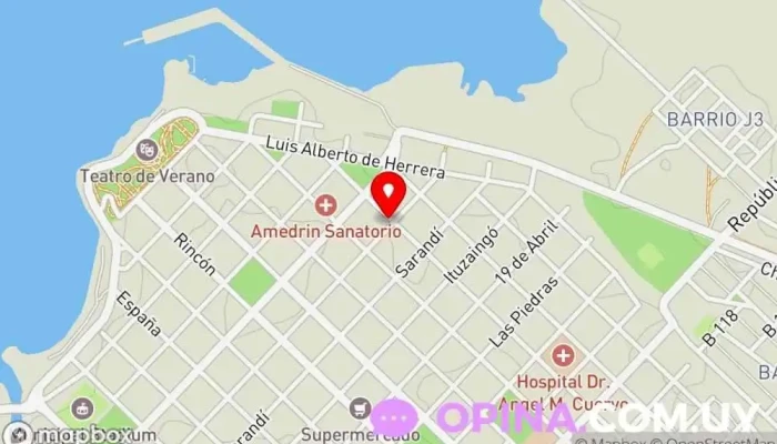 mapa de Clínica L'Mamam Centro médico en Fray Bentos