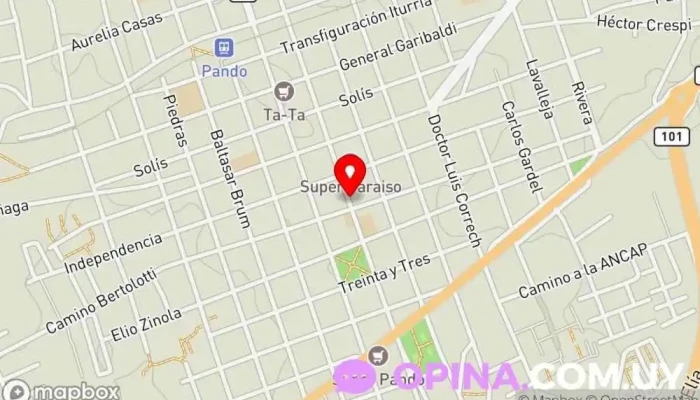 mapa de Clínica Lopez&Renom Clínica dental en Pando