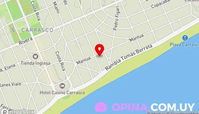 mapa de Clínica Mantua Clínica dental en Montevideo
