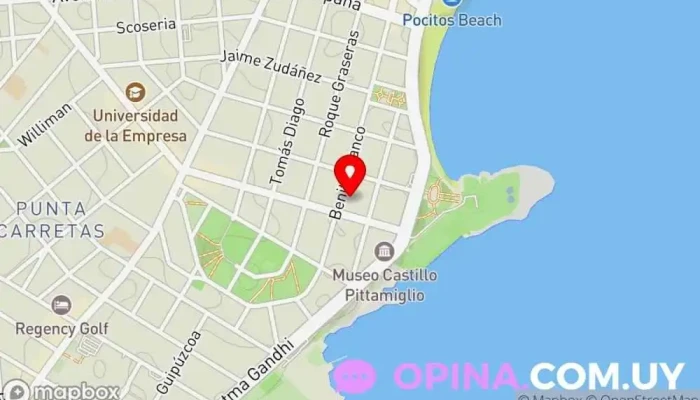 mapa de Clínica Matterhorn Clínica dental en Montevideo