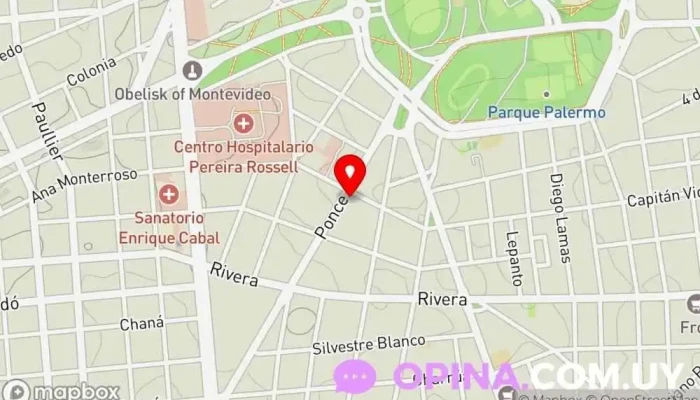 mapa de Clinica Montevideo Skin Clínica ambulatoria en Montevideo