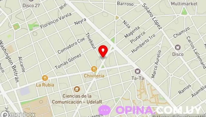 mapa de Clinica Nefesh Clínica ambulatoria en Montevideo