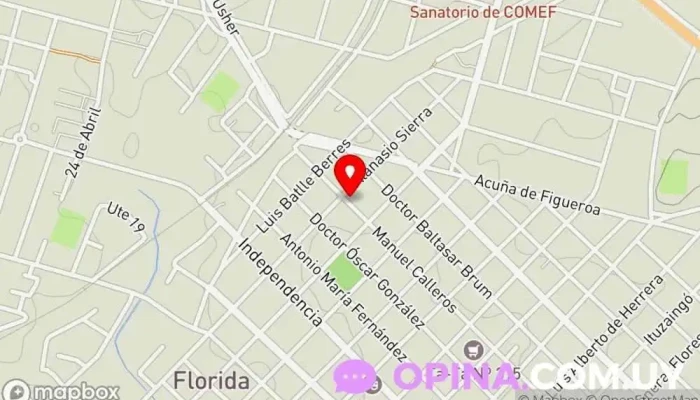 mapa de Clínica Nextlab Laboratorio de análisis clínicos en Florida