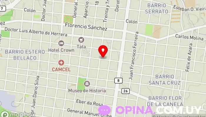 mapa de Clínica Novelk Clínica ambulatoria en Melo