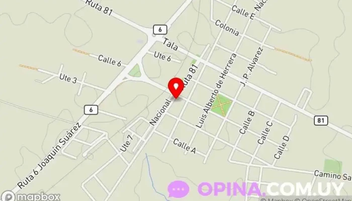 mapa de Clínica Odontológica - Alicia Guadalupe Dentista Clínica dental en San Bautista