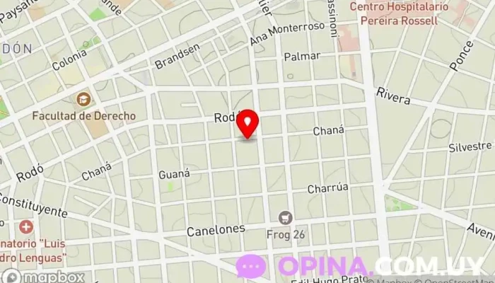 mapa de Clinica Odontológica Digital Lhasa Clínica dental en Montevideo