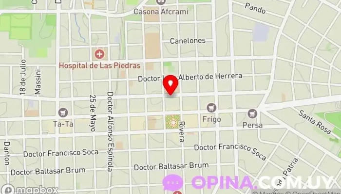 mapa de Clínica Odontológica Dra. Torres Macedo Dentista en Las Piedras