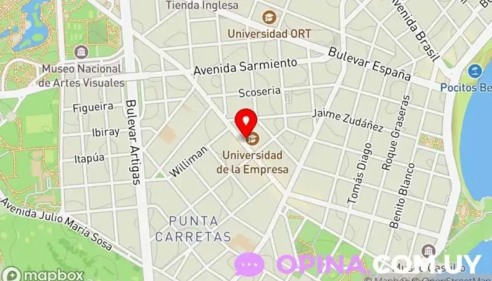 mapa de Clínica Odontológica Soler San Martín Clínica dental en Montevideo