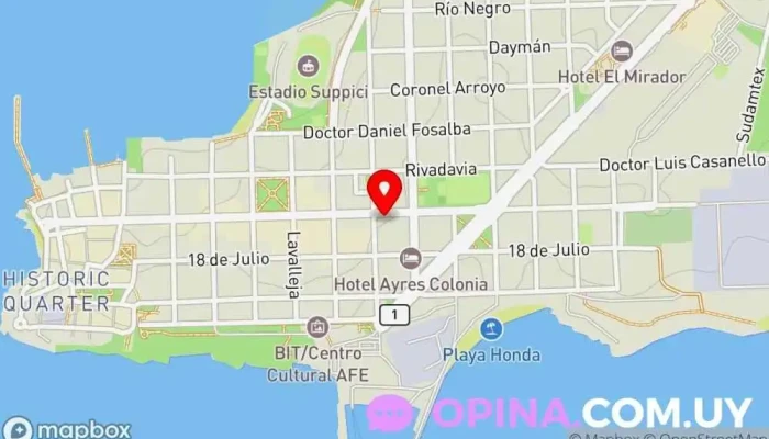 mapa de Clínica Oftalmológica Clínica de oftalmología en Col. del Sacramento