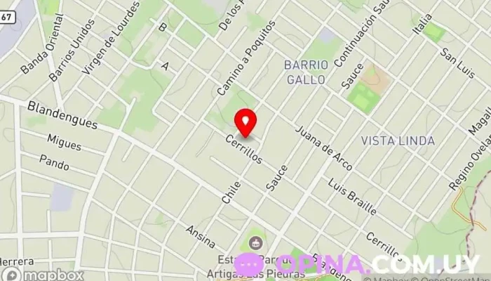 mapa de Clinica Radiologica Dr Nuchovich Médico en Las Piedras