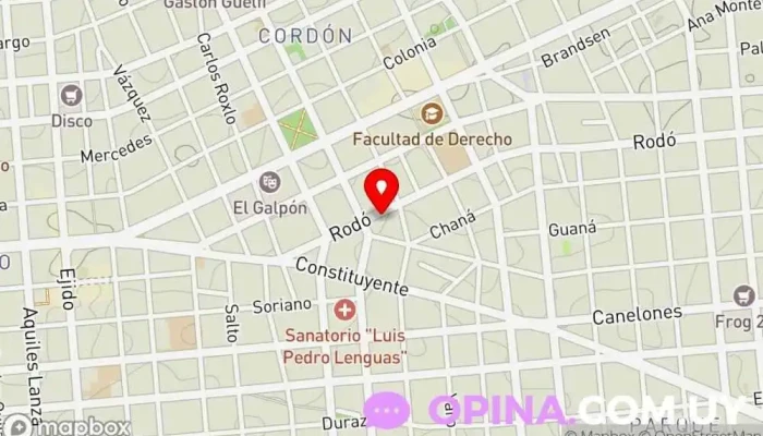mapa de Clinica Reactiva Médico en Montevideo