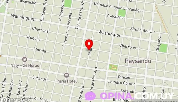 mapa de Clinica Resurguir Espacio de coworking en Paysandú