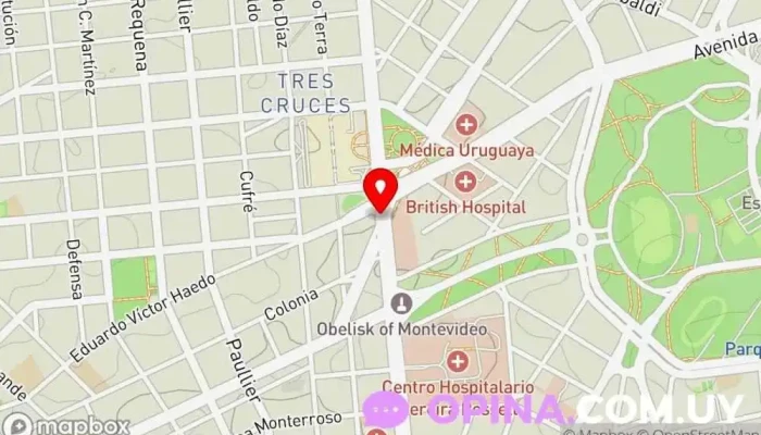 mapa de Clinica Revital Clínica especializada en Montevideo