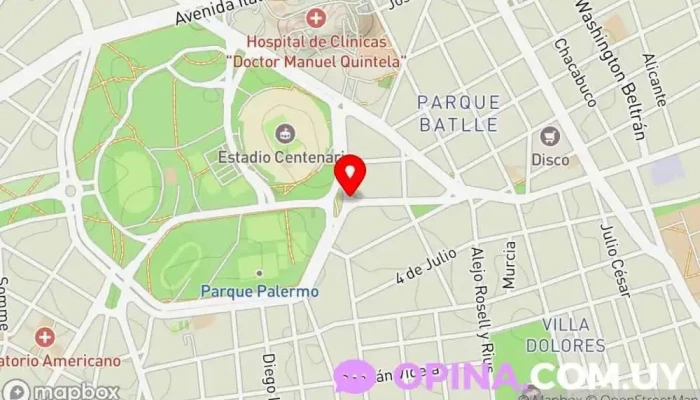 mapa de Clinica Ricaldoni SMI Clínica ambulatoria en Montevideo