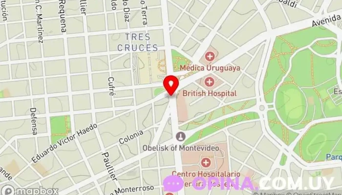 mapa de Clínica Rodriguez Soba Clínica dental en Montevideo