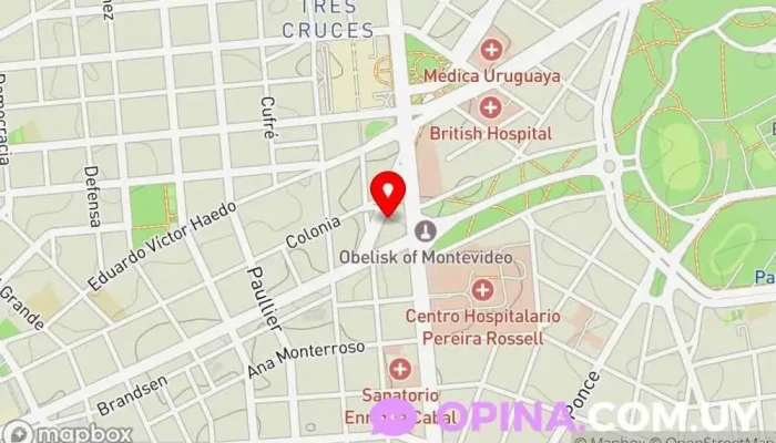 mapa de Clínica Sammã Clínica ambulatoria en Montevideo