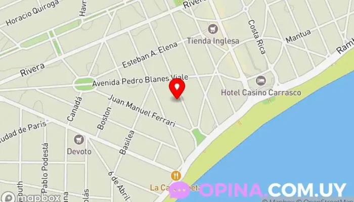 mapa de Clínica Sanlucar Clínica dental en Montevideo