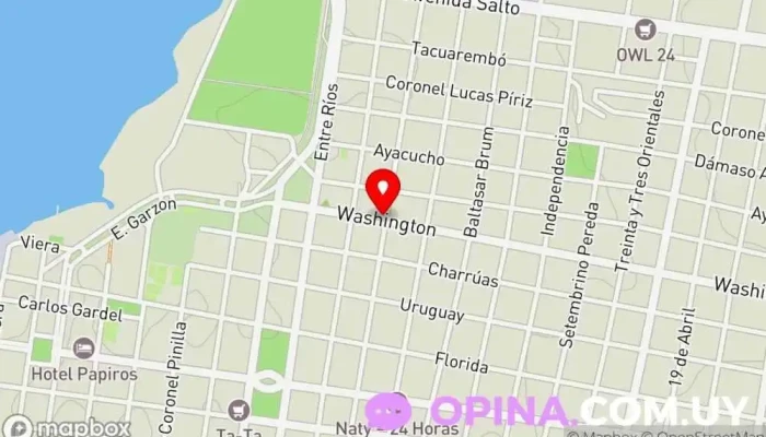 mapa de Clinica Servimed Médico en Paysandú