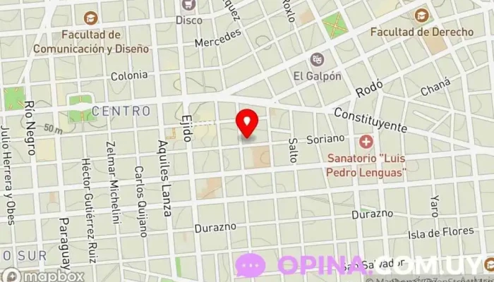 mapa de Clinica Sofia Centro Médico en Montevideo
